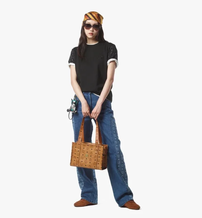 Borsa tote Aren School Bag in Visetos Borsa tote Aren School Bag in Visetos