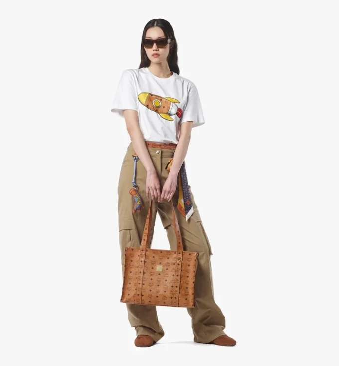 Borsa tote Aren School Bag in Visetos Borsa tote Aren School Bag in Visetos