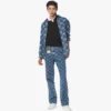 Camicia in denim con monogramma Lauretos Camicia in denim con monogramma Lauretos