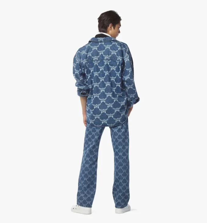 Camicia in denim con monogramma Lauretos Camicia in denim con monogramma Lauretos