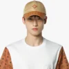 Cappellino classico in Econyl® e pelle