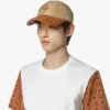 Cappellino classico in Econyl® e pelle