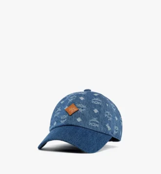 Cappellino classico in jacquard di denim con monogramma Cappellino classico in jacquard di denim con monogramma