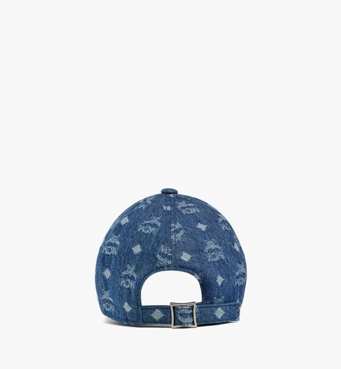 Cappellino classico in jacquard di denim con monogramma Cappellino classico in jacquard di denim con monogramma