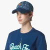 Cappellino classico in jacquard di denim con monogramma Cappellino classico in jacquard di denim con monogramma