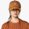 Cappellino Diamond in cotone e pelle con stampa Monogram Cappellino Diamond in cotone e pelle con stampa Monogram