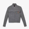 Cardigan con zip in lana e cashmere riciclato Cardigan con zip in lana e cashmere riciclato