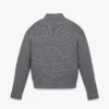 Cardigan con zip in lana e cashmere riciclato Cardigan con zip in lana e cashmere riciclato