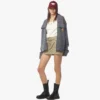 Cardigan con zip in lana e cashmere riciclato Cardigan con zip in lana e cashmere riciclato