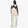 Cardigan intarsiato con alloro