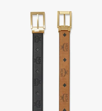 Cintura reversibile Aren da 3,3 cm in pelle Monogram goffrata Cintura reversibile Aren da 3,3 cm in pelle Monogram goffrata