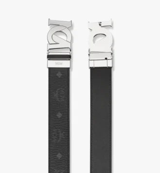 Cintura reversibile M-Art da 3,8 cm in Visetos