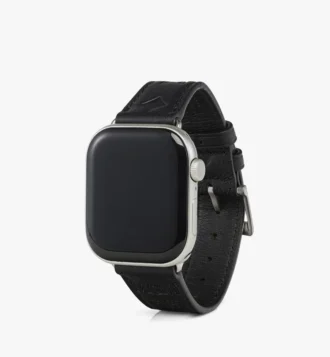 Cinturino per Apple Watch da 42-49 mm in pelle Monogram goffrata