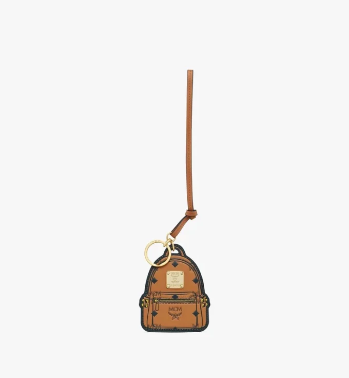 Ciondolo 2D Stark Backpack in pelle con stampa Monogram Ciondolo 2D Stark Backpack in pelle con stampa Monogram
