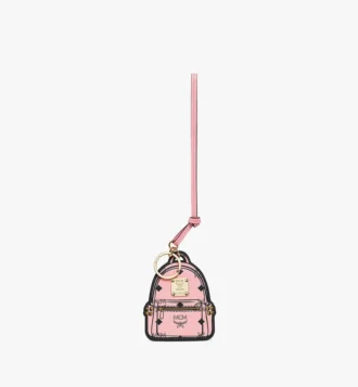 Ciondolo 2D Stark Backpack in pelle con stampa Monogram