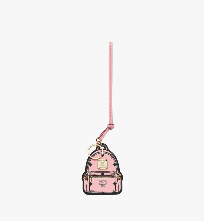 Ciondolo 2D Stark Backpack in pelle con stampa Monogram Ciondolo 2D Stark Backpack in pelle con stampa Monogram