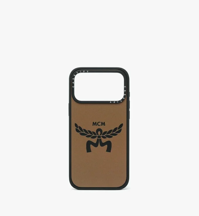 Custodia per iPhone 17 Pro Max MCM X Casetify Logo Impact Custodia per iPhone 17 Pro Max MCM X Casetify Logo Impact