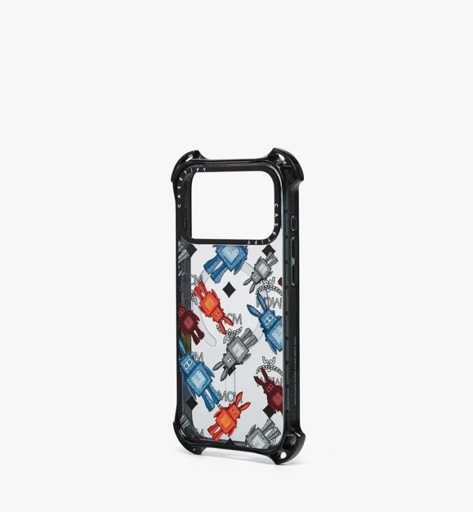Custodia per iPhone 17 Pro Max MCM X Casetify Rabot Monogram Bounce