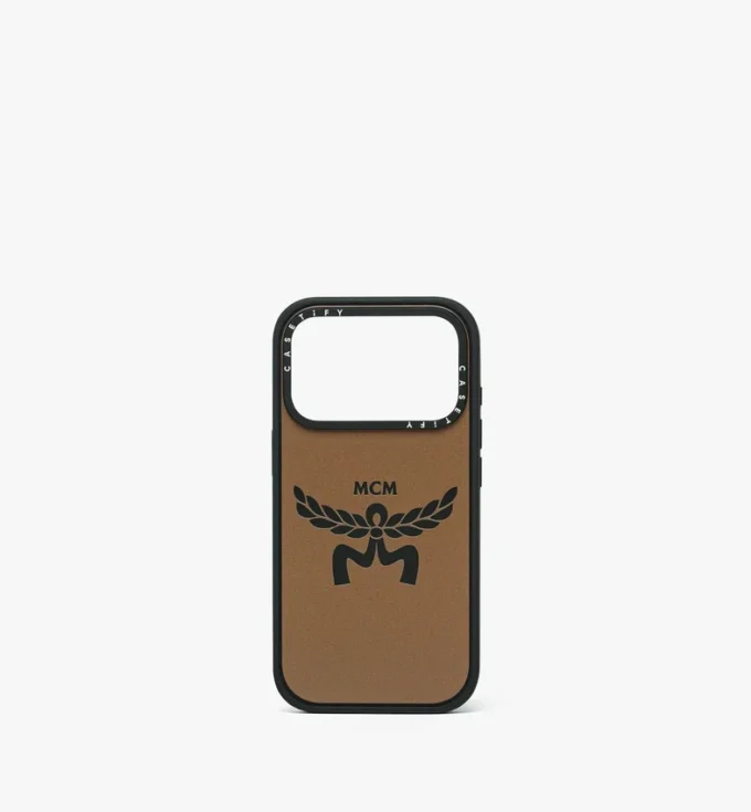 Custodia per iPhone 17 Pro MCM X Casetify Logo Impact