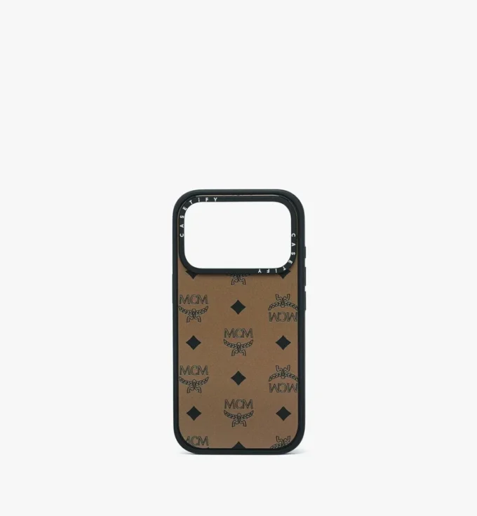 Custodia per iPhone 17 Pro MCM X Casetify Monogram Impact Custodia per iPhone 17 Pro MCM X Casetify Monogram Impact