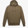 Felpa con cappuccio in ponte con patch con logo Essential