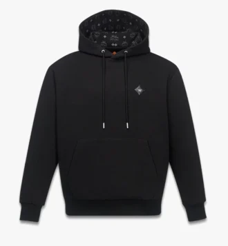Felpa con cappuccio in ponte con patch con logo Essential