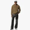 Felpa con cappuccio in ponte con patch con logo Essential