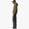 Felpa con cappuccio in ponte con patch con logo Essential