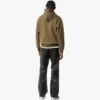Felpa con cappuccio in ponte con patch con logo Essential