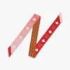 Foulard piccolo reversibile con stampa Monogram in seta biologica