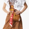 Foulard piccolo reversibile con stampa Monogram in seta biologica