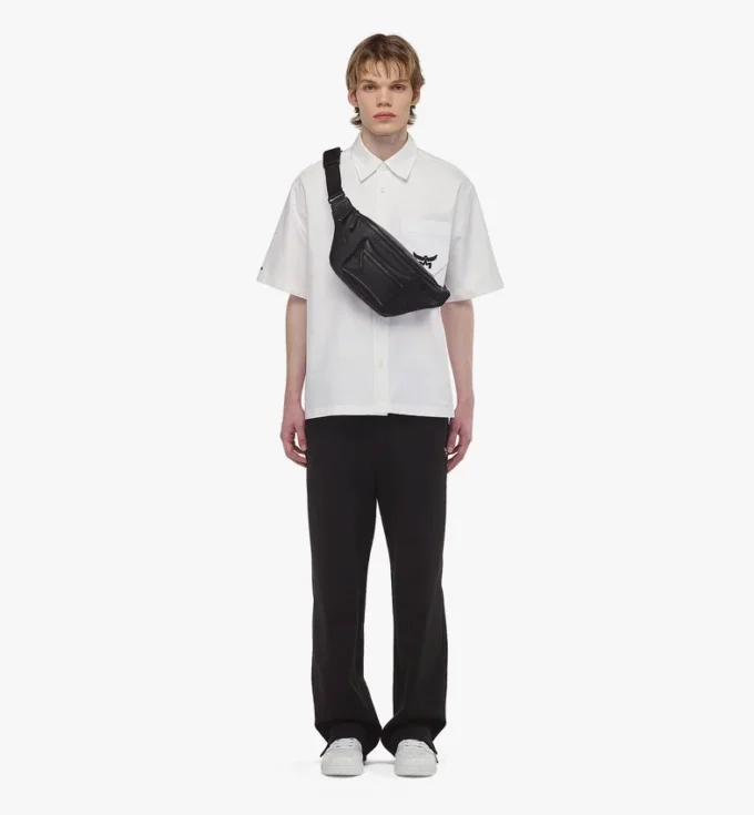 Fursten Belt Bag in pelle Maxi Monogram Fursten Belt Bag in pelle Maxi Monogram