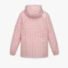 Giacca a vento con cappuccio in nylon riciclato con stampa Monogram