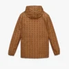 Giacca a vento con cappuccio in nylon riciclato con stampa Monogram
