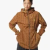 Giacca a vento con cappuccio in nylon riciclato con stampa Monogram