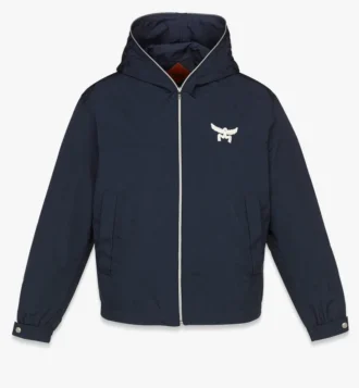 Giacca a vento con logo Laurel in Econyl®