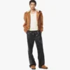 Giacca bomber in shearling con mix di pelle Visetos Giacca bomber in shearling con mix di pelle Visetos