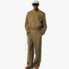 Giacca in twill di lana e pelle con stampa Monogram