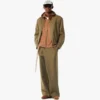 Giacca in twill di lana e pelle con stampa Monogram