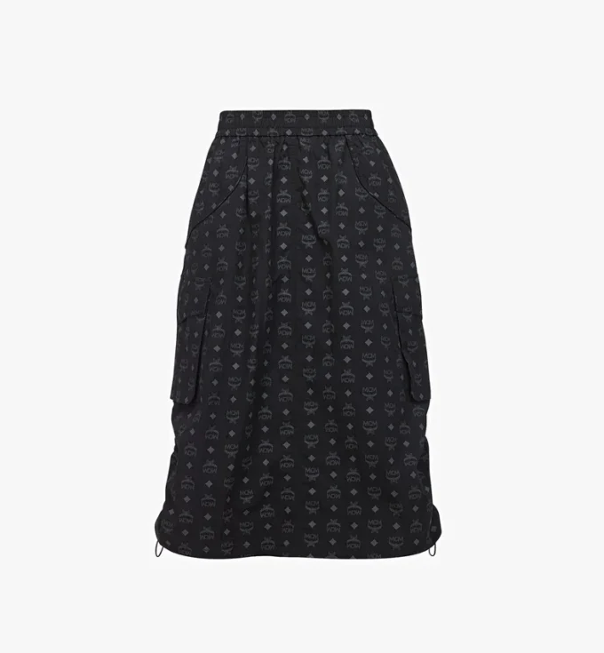 Gonna midi Monogram in nylon riciclato Gonna midi Monogram in nylon riciclato