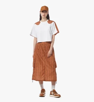 Gonna midi Monogram in nylon riciclato Gonna midi Monogram in nylon riciclato