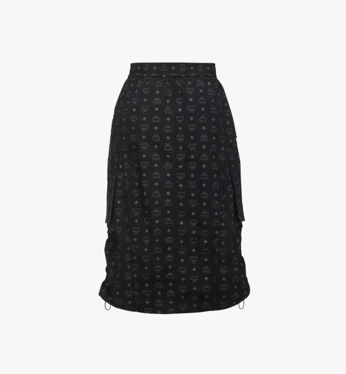 Gonna midi Monogram in nylon riciclato Gonna midi Monogram in nylon riciclato