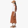 Gonna midi Monogram in nylon riciclato Gonna midi Monogram in nylon riciclato