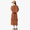 Gonna midi Monogram in nylon riciclato Gonna midi Monogram in nylon riciclato