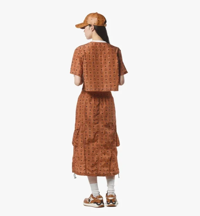 Gonna midi Monogram in nylon riciclato Gonna midi Monogram in nylon riciclato