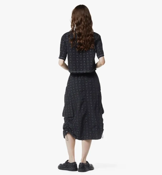 Gonna midi Monogram in nylon riciclato Gonna midi Monogram in nylon riciclato