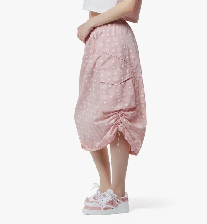 Gonna midi Monogram in nylon riciclato Gonna midi Monogram in nylon riciclato