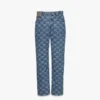 Jeans in denim with Lauretos monogram Jeans in denim with Lauretos monogram