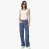 Jeans in denim with Lauretos monogram Jeans in denim with Lauretos monogram