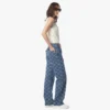 Jeans in denim with Lauretos monogram Jeans in denim with Lauretos monogram